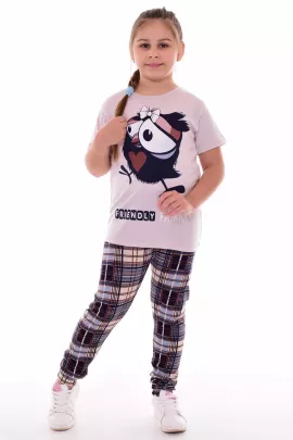 Пижама подростковая 12-104 (бежевый) Воронята