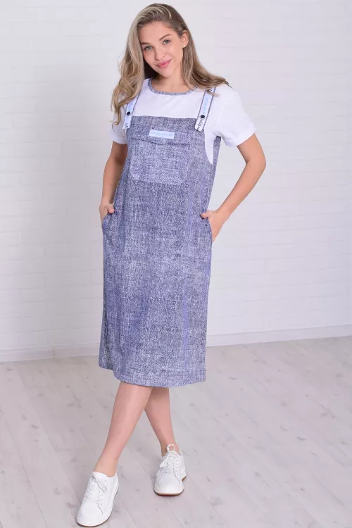 Платье женское 4-090а (джинс2)