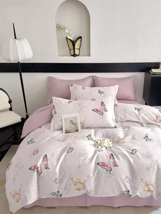 Постельное белье поплин эксклюзив - Кленовая бабочка