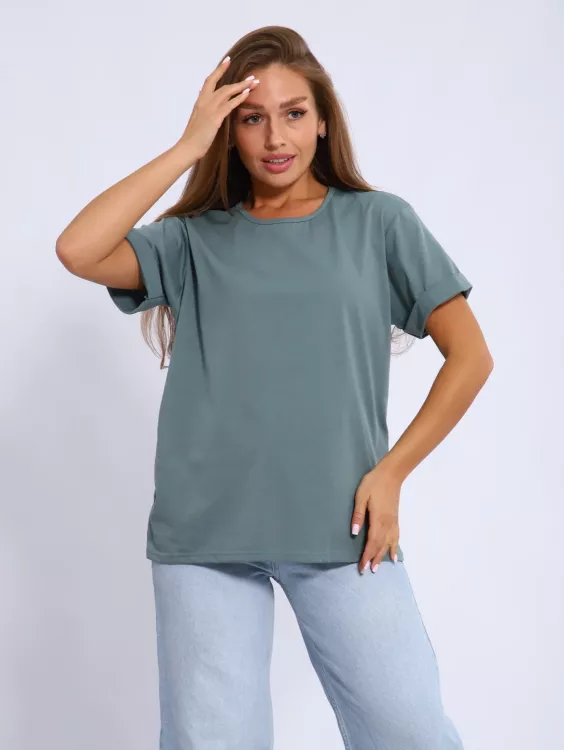 Футболка женская 6-200о (шалфей)