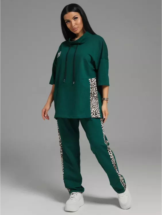  Костюм женский 409044 (изумруд)