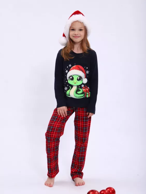 Пижама детская Змейка синий последний размер