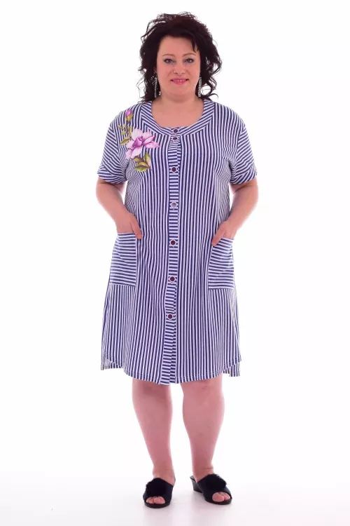 Халат женский 3-183 (синий)