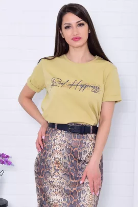 *Футболка женская Ф-2-038б (горчица)