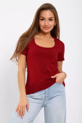Футболка женская 6-203ж (бордо)