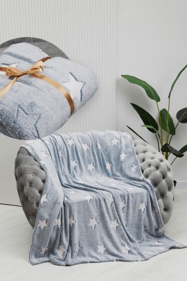 Плед велсофт 1P-179 ЗВЕЗДЫ