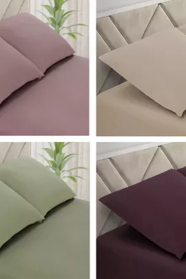 Простыня ЕВРО поплин однотонный