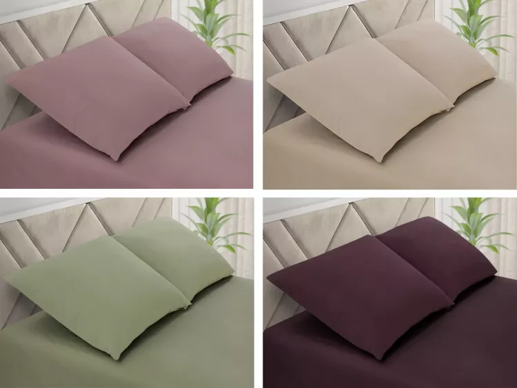 Простыня ЕВРО поплин однотонный