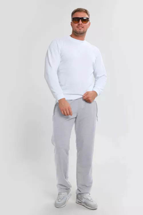 Брюки мужские 22245 серый меланж последний размер
